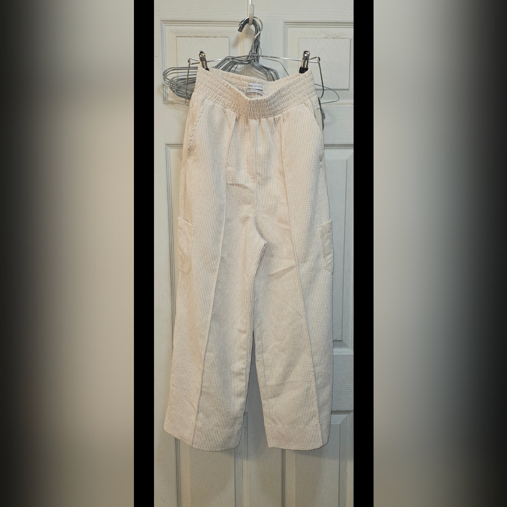 Urban Outfitters Beige Corduroy Wide Leg Pants